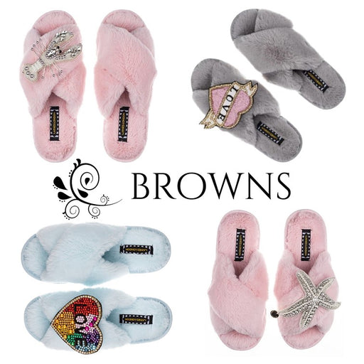 Laines London fluffy slippers are so beautiful.
