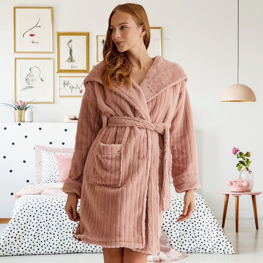 Luxury nightwear warm dressing gowns , slippers and chemises by Browns Lingerie 