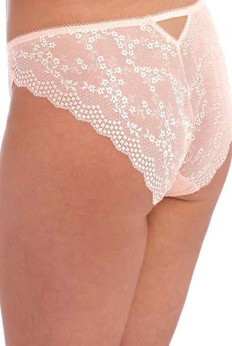 Elomi Charley pink brazilian lace brief-brownslingerie