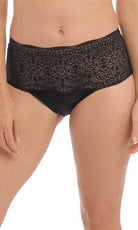 Fantasie Lace Ease Black Invisible Stretch Full Brief-brownslingerie