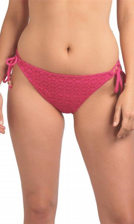 Solid Pink Tie Side Bottom – Heat Swimwear