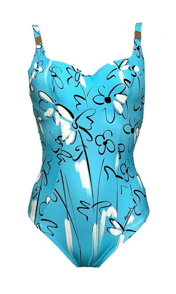 Roidal Marabu Blue Underwired Swimsuit-brownslingerie