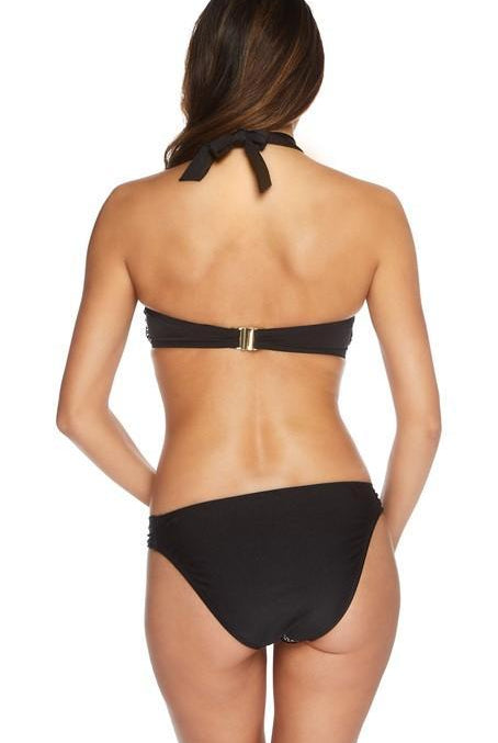 Sapph Biarritz Padded Halter Bikini Top-brownslingerie