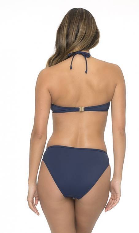 Sapph Paradiso Bandeau Navy Bikini Top-brownslingerie